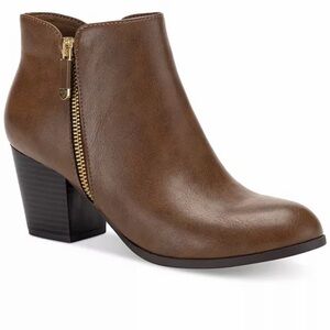 Brown Leather Ankle Boots